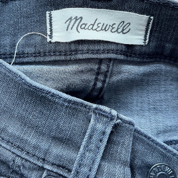 💀 Madewell 9” Mid-Rise Skinny Jeans in Black Sea - Size 23 💀 - Picture 2 of 10